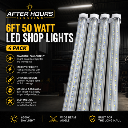4 Pack of 6ft Led Lights