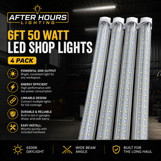 4 Pack of 6ft Led Lights